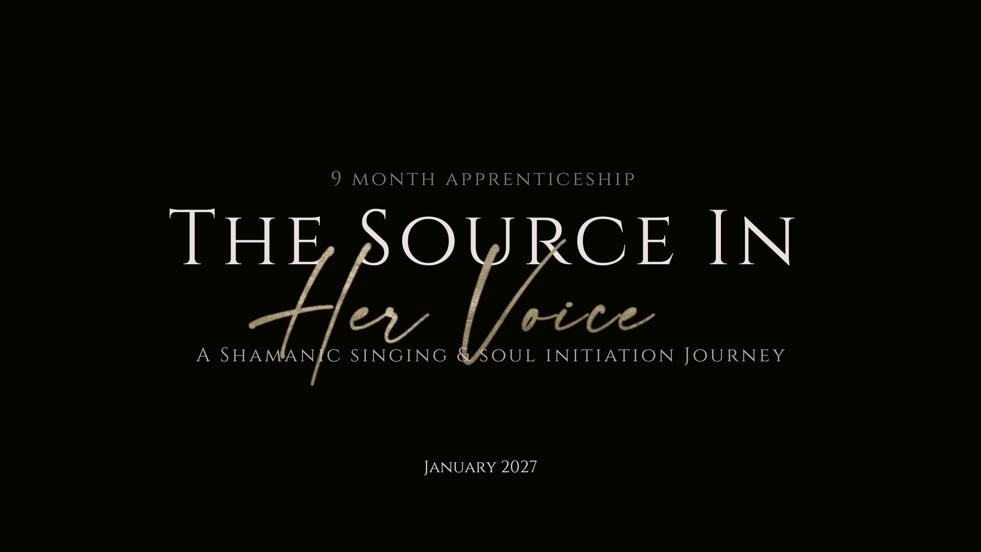THE SOURCE IN HER VOICE 2027 banner - Facebook cover (1 920 x 1 080 px)